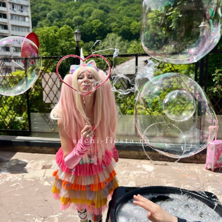 Шоу мыльных пузырей в Магнитогорске