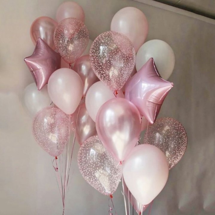 Фонтаны шаров "Розовый" в Магнитогорске