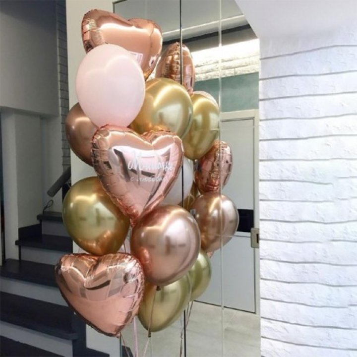 Фонтан шаров "От сердечка" в Магнитогорске