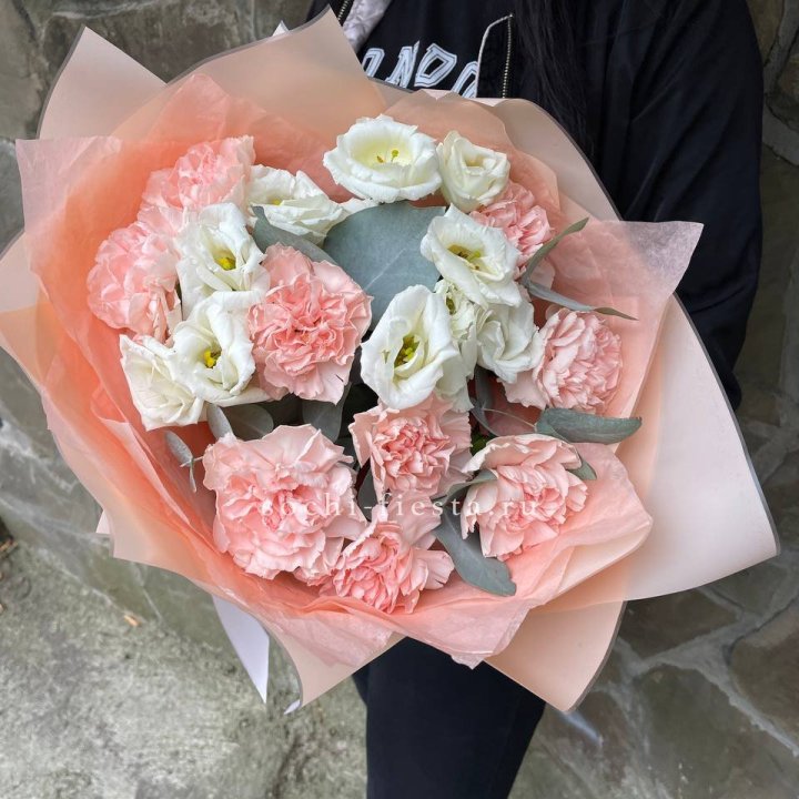  Букет диантусов "Пич" в Магнитогорске