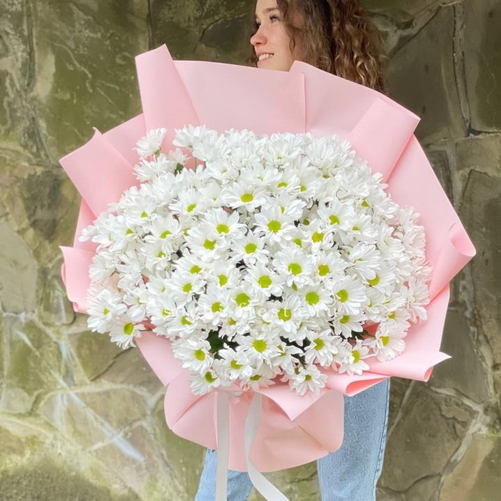  Букет хризантем "Крем" в Магнитогорске