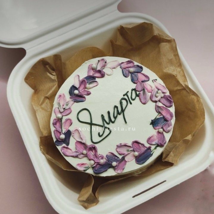 Бенто-торт "8 марта цветы"  в Магнитогорске