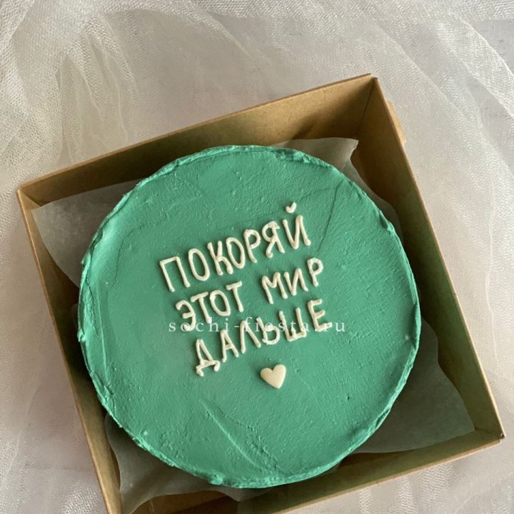 Бенто-торт "Покоряй этот мир" в Магнитогорске