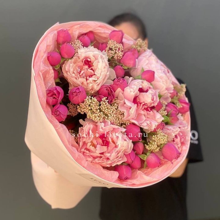  Букет с пионами "Преференс" в Магнитогорске