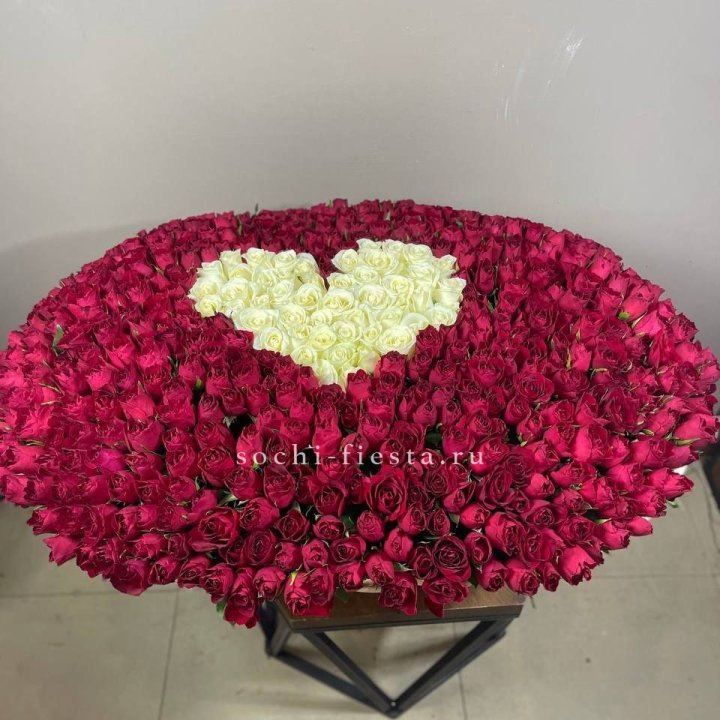 501 роза в корзине в Магнитогорске