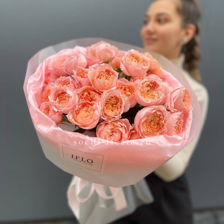 Букет из пионовидных роз Джульетта в Магнитогорске