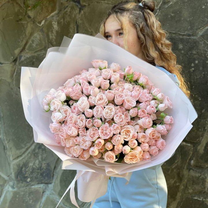 45 роза бомбастик Крем в Магнитогорске