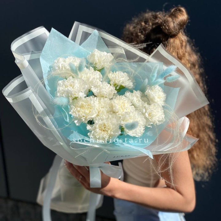 Воздушный букет из диантусов  в Магнитогорске