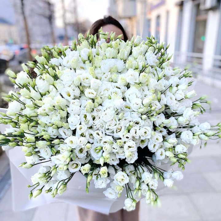 101 белая эустома в Магнитогорске