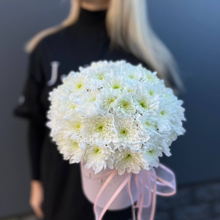 Коробка с хризантемами №1 в Магнитогорске