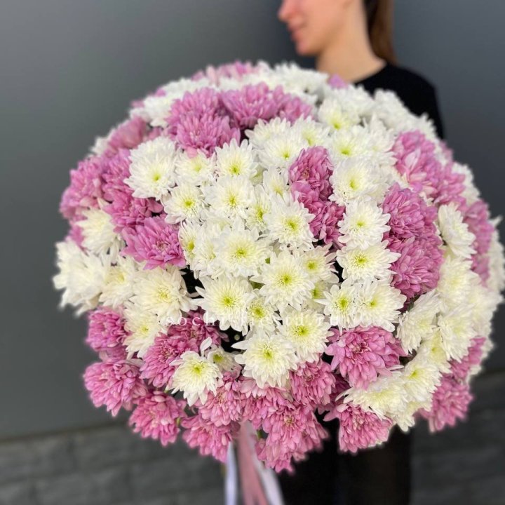  Букет 25 хризантем микс в Магнитогорске