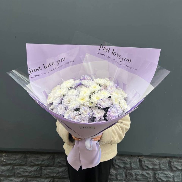 9 воздушных хризантем в Магнитогорске