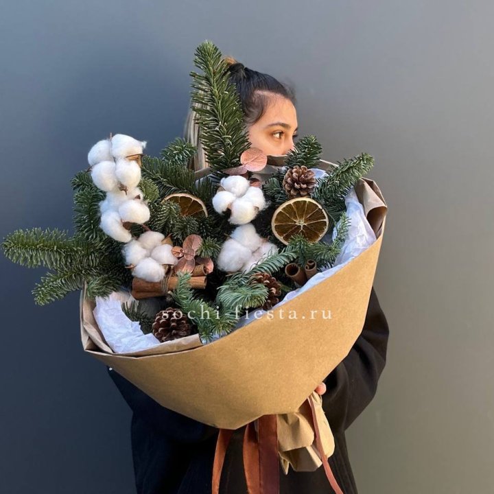 Зимний букет с нобилисом в Магнитогорске