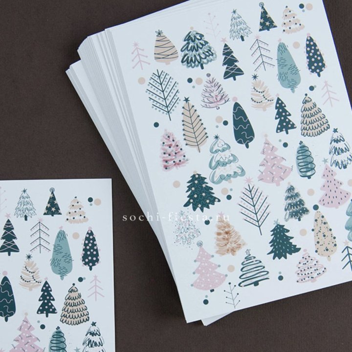 Открытка к букету "Елки" в Магнитогорске