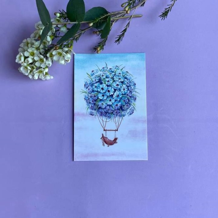 Открытка к букету "Флоростат" в Магнитогорске