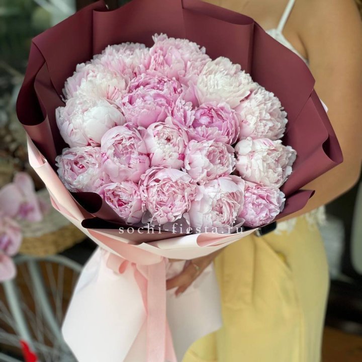 Букет с пионами №5 в Магнитогорске