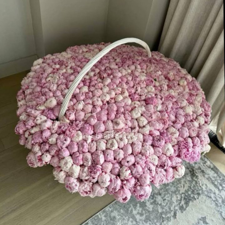 Корзина 555 пионов в Магнитогорске