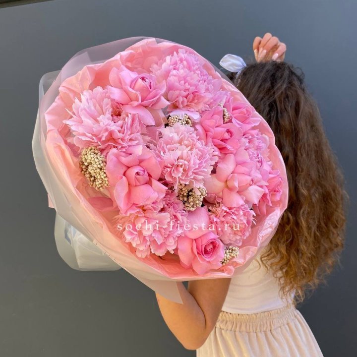  Букет с пионами "Пинки" в Магнитогорске