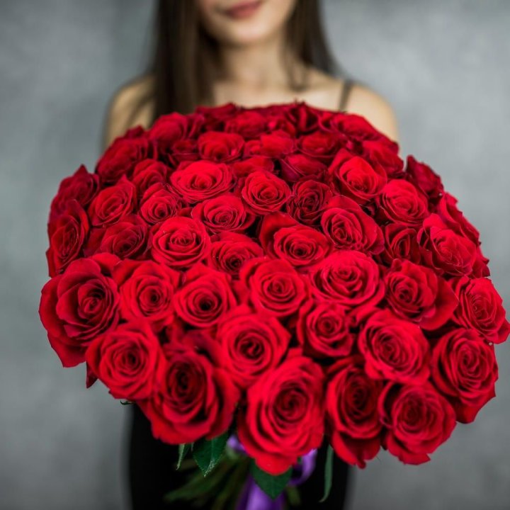 51 красная роза в Магнитогорске