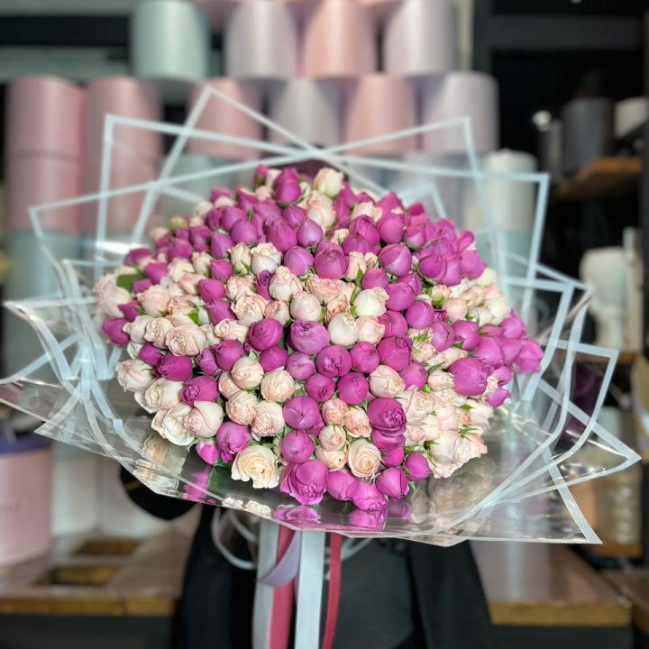 101 кустовая пионовидная роза в Магнитогорске