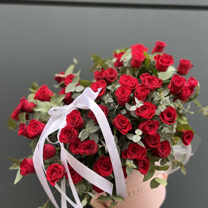 45 Красных роз в боксе "Сеньёрита" в Магнитогорске