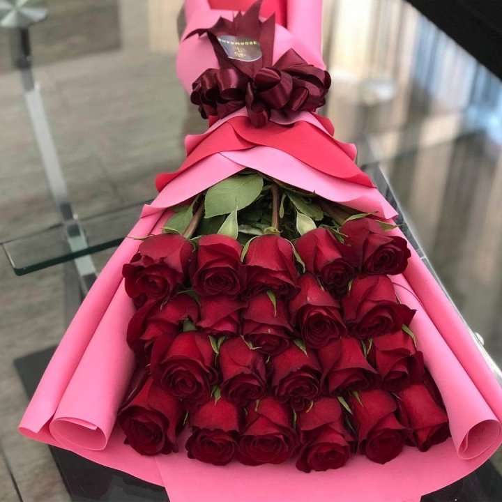 21 красная роза "Элеганс" в Магнитогорске