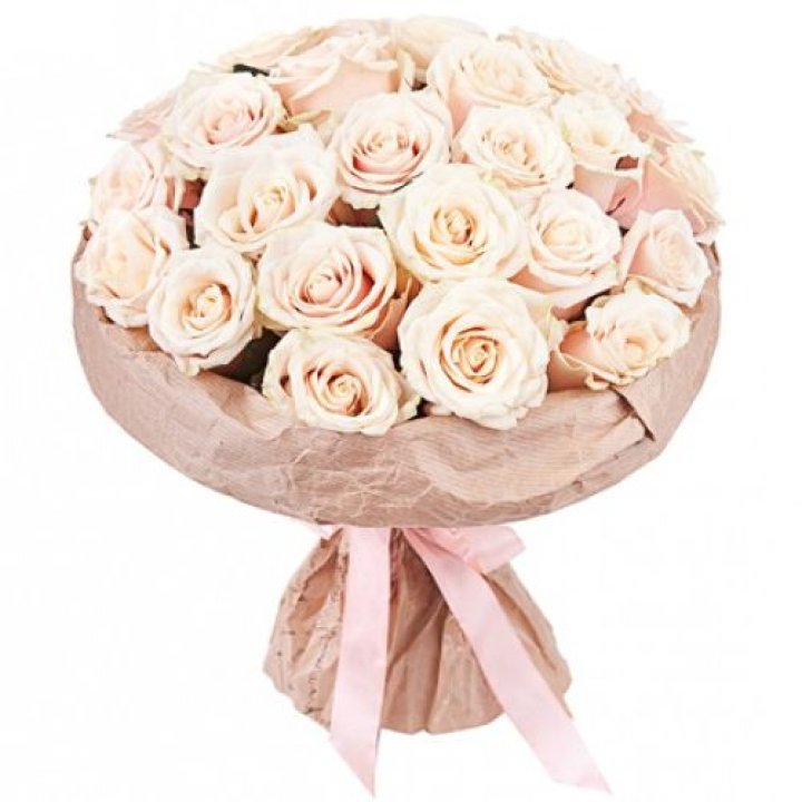 25 кремовых роз "Craft" в Магнитогорске