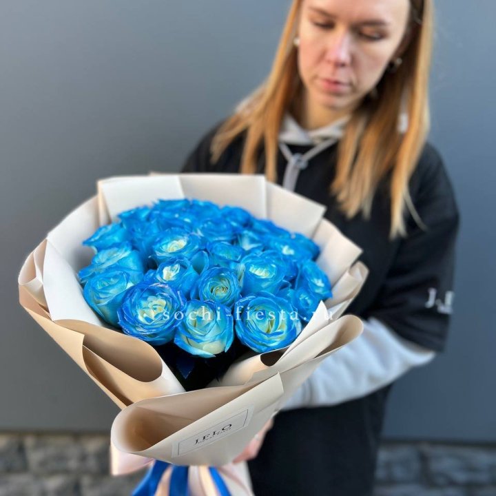 Букет синих роз блю логан в Магнитогорске