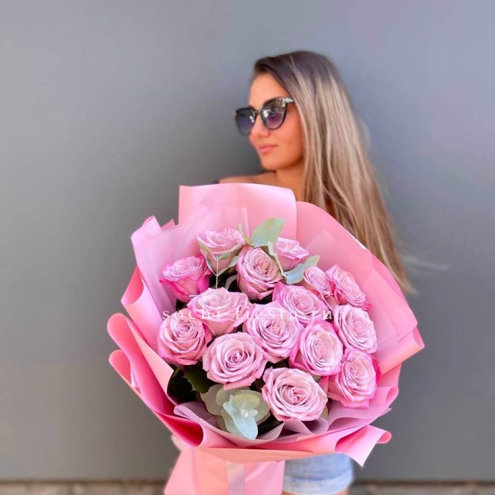 Букет розовых роз 2 в Магнитогорске