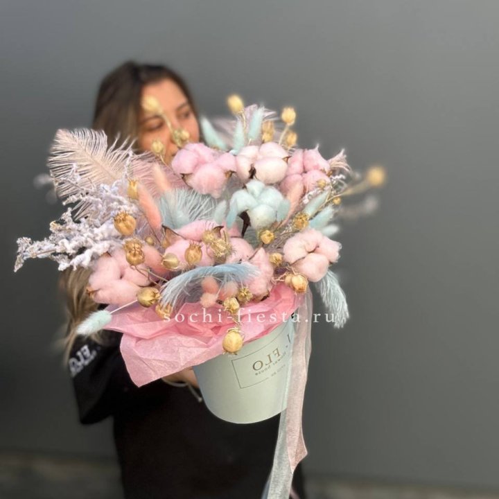 Авторский бокс с сухоцветами №2 в Магнитогорске