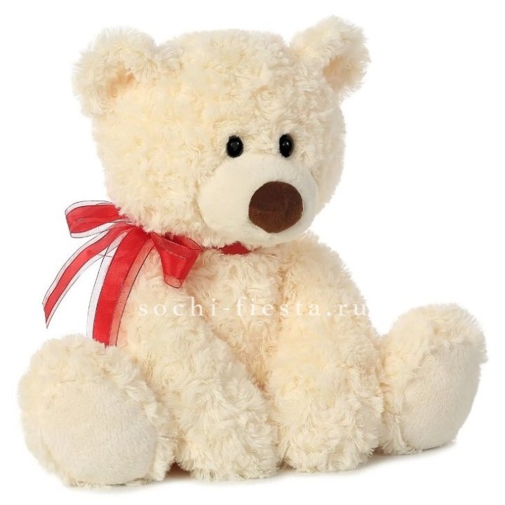 Белый плюшевый мишка  в Магнитогорске