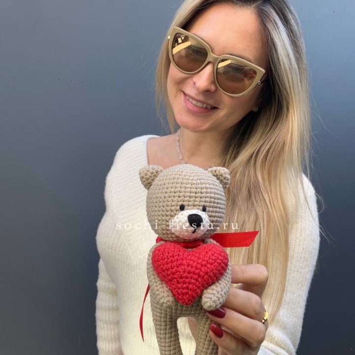 Мишка с сердцем ручной работы в Магнитогорске