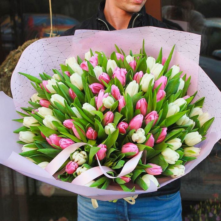 101 тюльпан микс в Магнитогорске